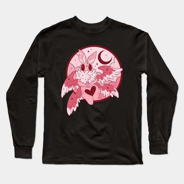 Rosy Maple Mothman Long Sleeve T-Shirt by The Craft Coven